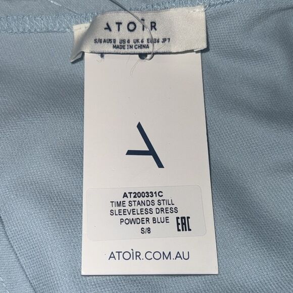NWT Atoir Revolve TIME STANDS STILL SLEEVELESS Maxi DRESS POWDER BLUE Size 4 - Picture 12 of 13